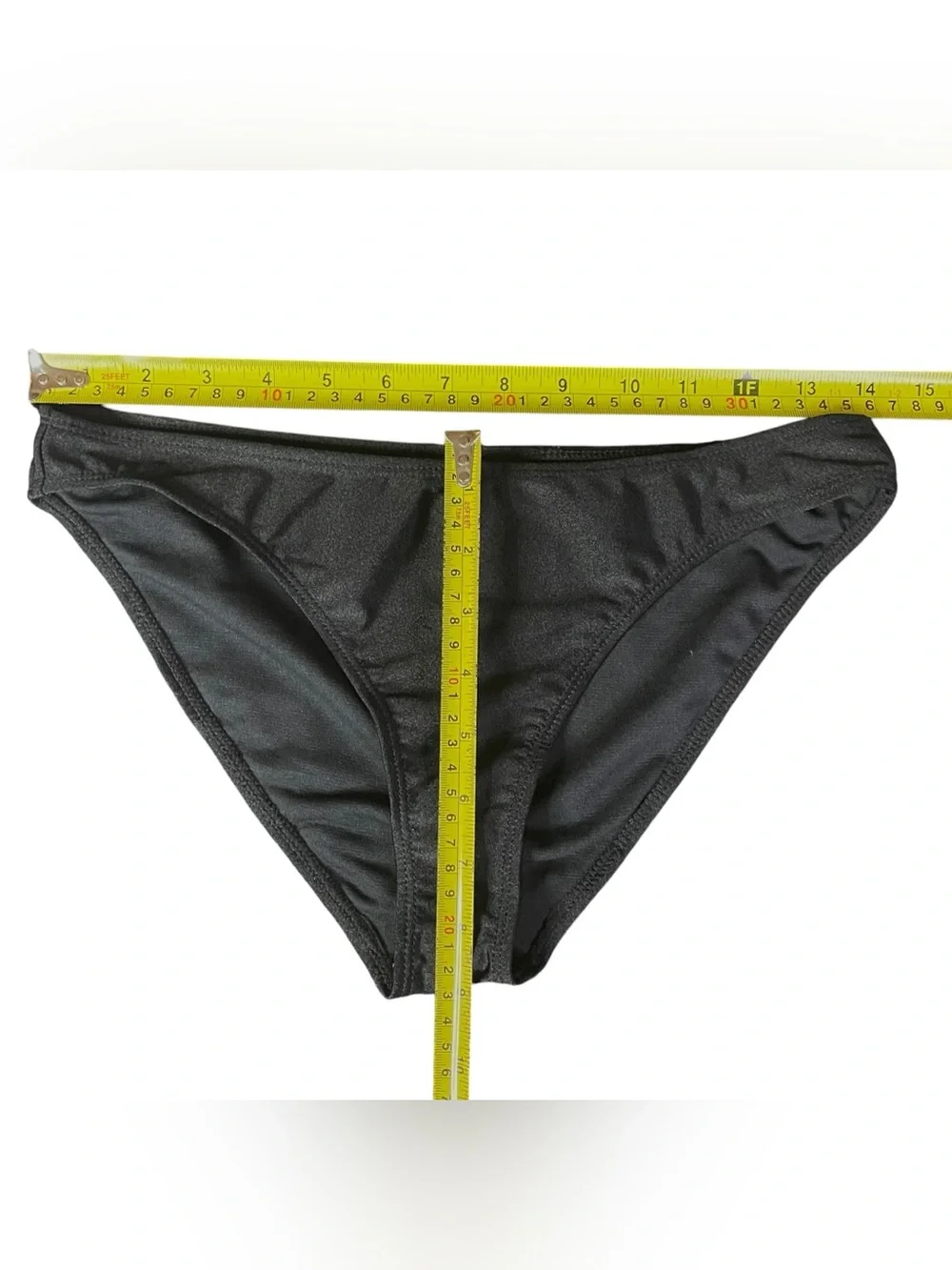 Juicy Couture 2-pc Bikini Black Triangle Tie-Strap Rhinestone Cherry Med NEW NWT